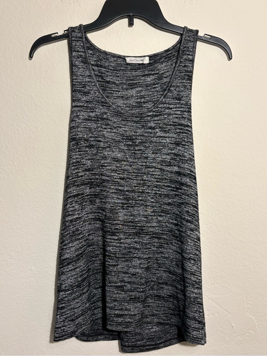 rag & bone Tops - rag & bone Marled Black Gray Open Back Tank Top Size M